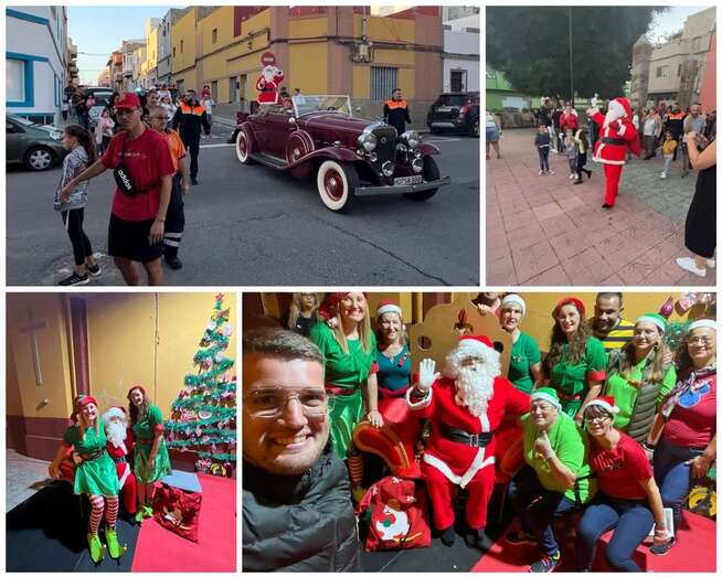 Visita de Papá Noel a El Goro/TA.